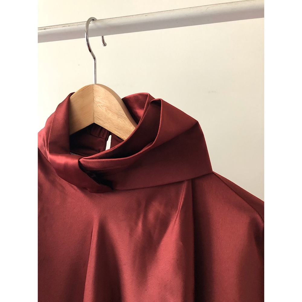 Zara Red blouse long sleeve top